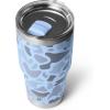 YETI Rambler 30 oz Tumbler, Stainless Steel, Vacuum Insulated with MagSlider Lid, Blue Camo(Blue Camo)