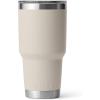 YETI Rambler 30 oz Tumbler, Stainless Steel, Vacuum Insulated with MagSlider Lid, Blue Camo(Cape Taupe)