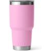 YETI Rambler 30 oz Tumbler, Stainless Steel, Vacuum Insulated with MagSlider Lid, Blue Camo(Power Pink)