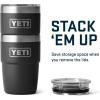 YETI Rambler 8 oz Stackable Cup, Stainless Steel, Vacuum Insulated Espresso Cup with MagSlider Lid(Black)