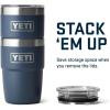 YETI Rambler 8 oz Stackable Cup, Stainless Steel, Vacuum Insulated Espresso Cup with MagSlider Lid(Navy)