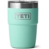 YETI Rambler 8 oz Stackable Cup, Stainless Steel, Vacuum Insulated Espresso Cup with MagSlider Lid(Seafoam)