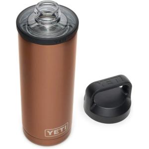 YETI Rambler 18 oz Bottle, Vacuum Insulated, Leakproof, Stainless Steel with Chug Cap, Blue Camo(Copper)