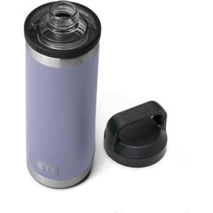 YETI Rambler 18 oz Bottle, Vacuum Insulated, Leakproof, Stainless Steel with Chug Cap, Blue Camo(Cosmic Lilac)