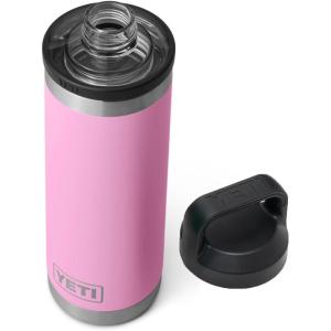 YETI Rambler 18 oz Bottle, Vacuum Insulated, Leakproof, Stainless Steel with Chug Cap, Blue Camo(Power Pink)