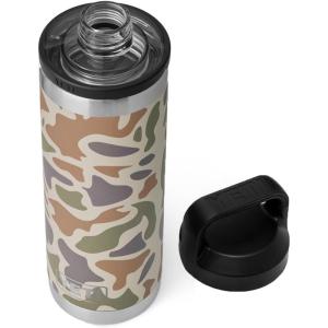 YETI Rambler 18 oz Bottle, Vacuum Insulated, Leakproof, Stainless Steel with Chug Cap, Blue Camo(Tan Camo)