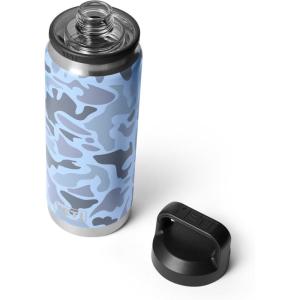 YETI Rambler 26 oz Bottle, Vacuum Insulated, Leakproof, Stainless Steel with Chug Cap(Blue Camo)