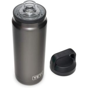 YETI Rambler 26 oz Bottle, Vacuum Insulated, Leakproof, Stainless Steel with Chug Cap(Graphite)