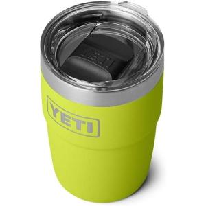 YETI Rambler 8 oz Stackable Cup, Stainless Steel, Vacuum Insulated Espresso Cup with MagSlider Lid(Chartreuse)