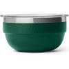 YETI Rambler Bowls, Vacuum Insulated, Stackable and Nestable Stainless Steel Bowl with Lid, 2 Quart, Black Forest Green(Black Forest Green)