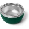 YETI Rambler Bowls, Vacuum Insulated, Stackable and Nestable Stainless Steel Bowl with Lid, 2 Quart, Black Forest Green(Black Forest Green)
