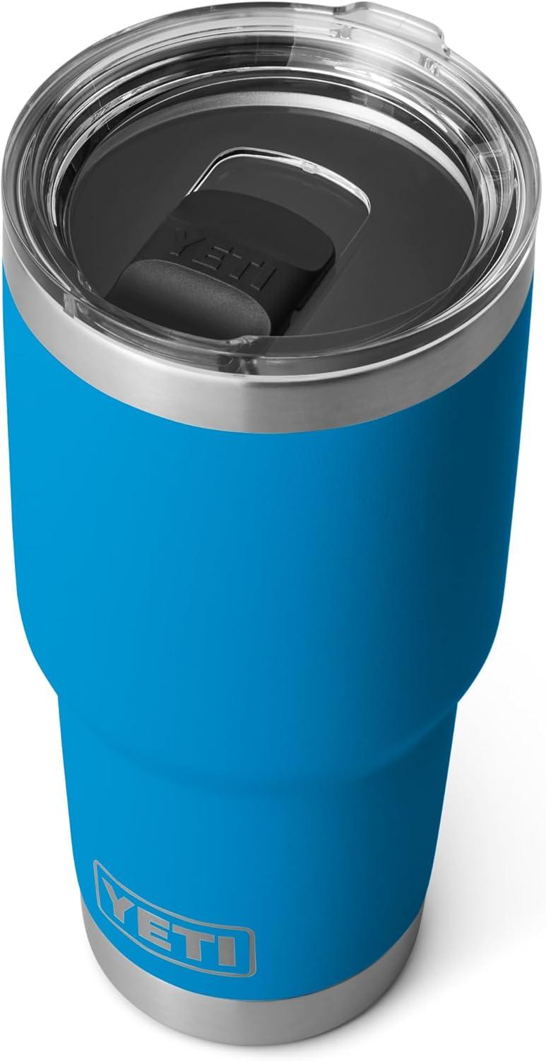 imageYETI Rambler 30 oz Tumbler Stainless Steel Vacuum Insulated with MagSlider Lid Solar FlareBig Wave Blue