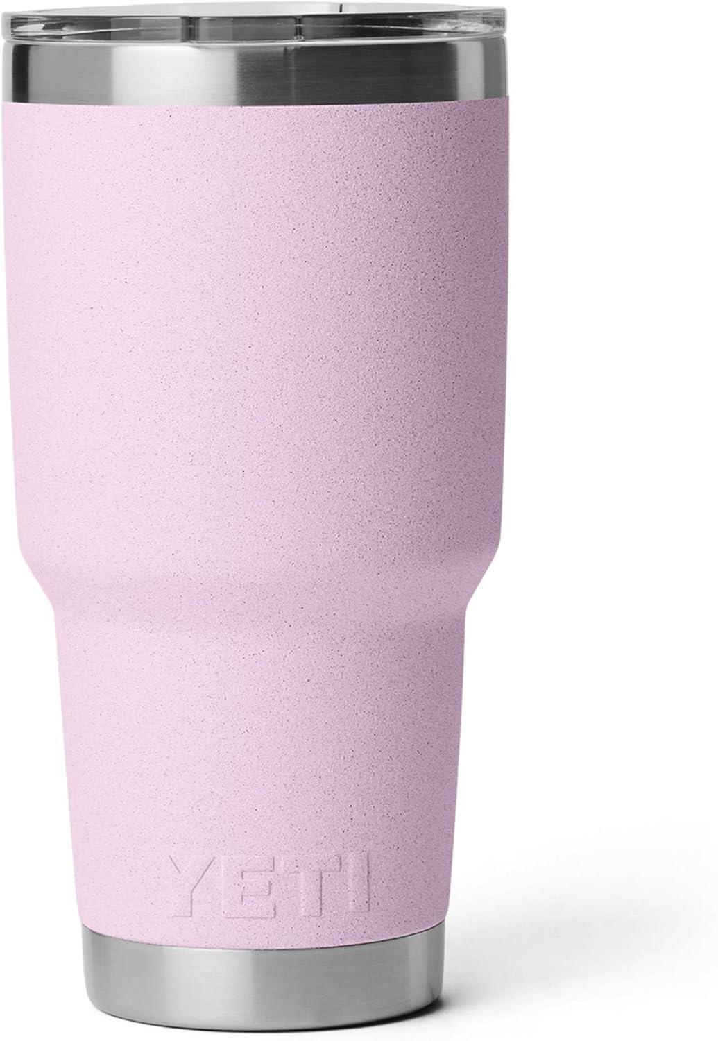 imageYETI Rambler 30 oz Tumbler Stainless Steel Vacuum Insulated with MagSlider Lid Solar FlareCherry Blossom Textured