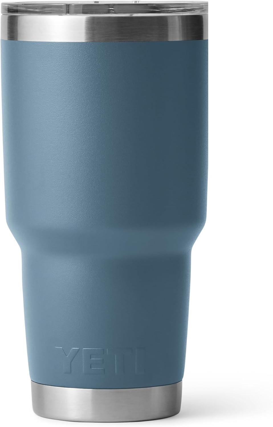 imageYETI Rambler 30 oz Tumbler Stainless Steel Vacuum Insulated with MagSlider Lid Solar FlareNordic Blue