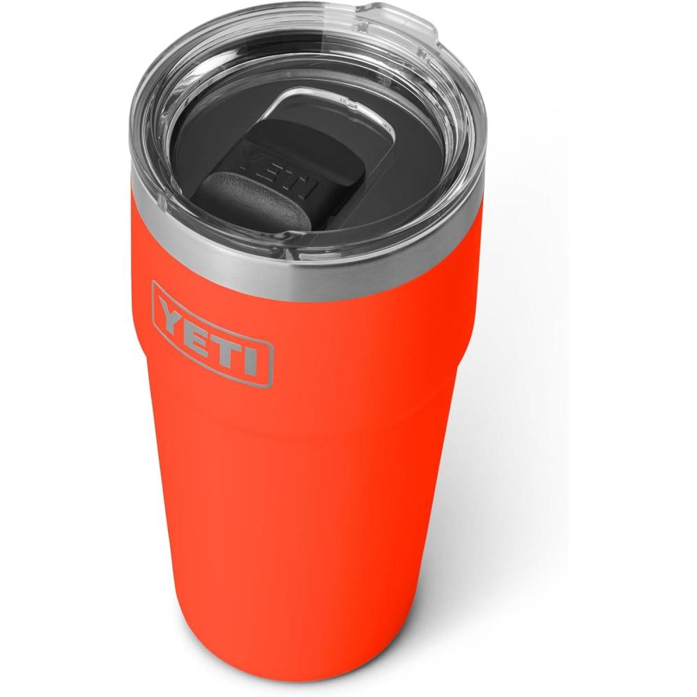 imageYETI Rambler 20 oz Stackable Tumbler Stainless Steel Vacuum Insulated with MagSlider LidSolar Flare