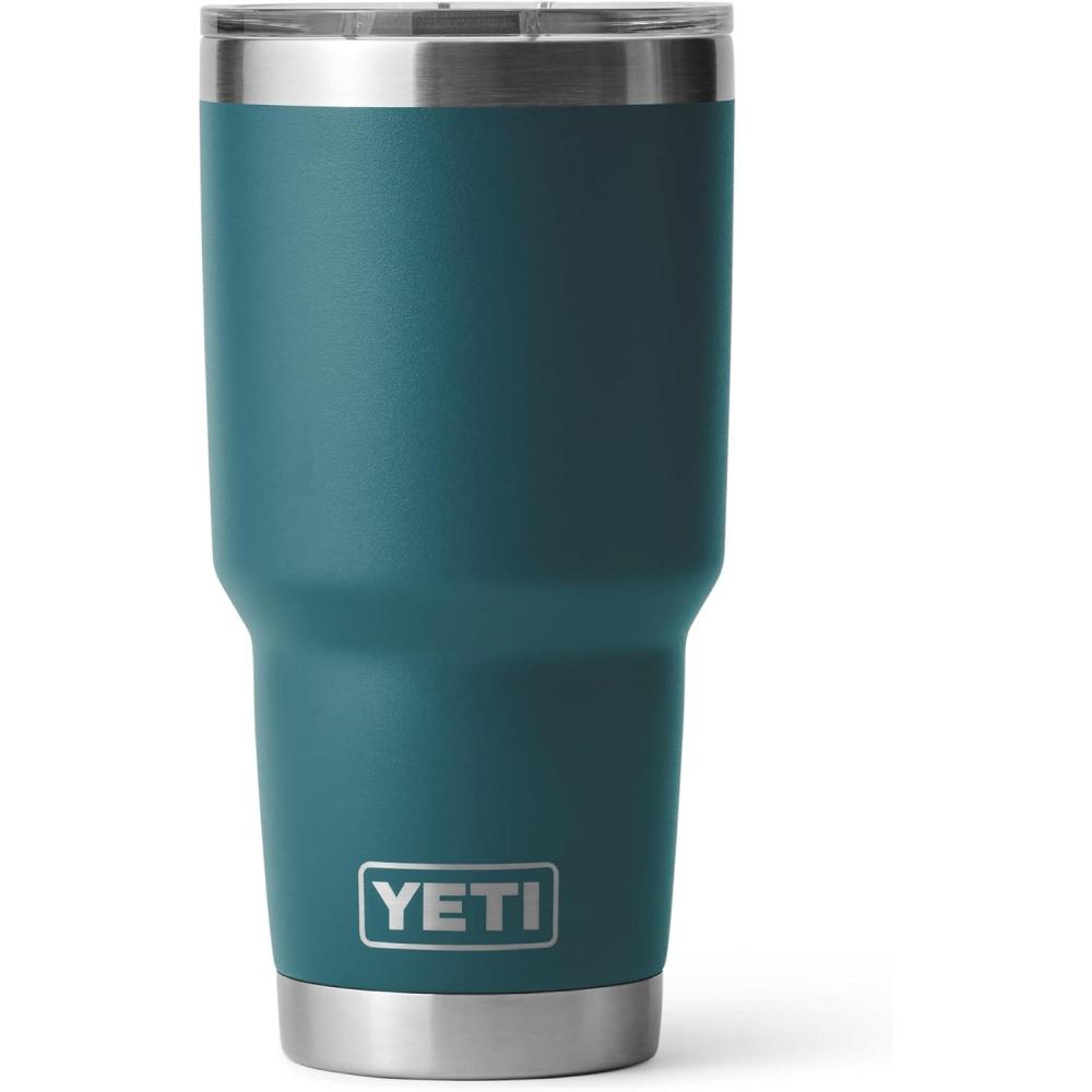 imageYETI Rambler 30 oz Tumbler Stainless Steel Vacuum Insulated with MagSlider Lid Solar FlareAgave Teal