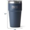 YETI Rambler 20 oz Stackable Tumbler, Stainless Steel, Vacuum Insulated with MagSlider Lid(Moon Dust)