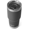 YETI Rambler 30 oz Tumbler, Stainless Steel, Vacuum Insulated with MagSlider Lid, Solar Flare(Charcoal)