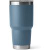 YETI Rambler 30 oz Tumbler, Stainless Steel, Vacuum Insulated with MagSlider Lid, Solar Flare(Nordic Blue)