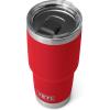 YETI Rambler 30 oz Tumbler, Stainless Steel, Vacuum Insulated with MagSlider Lid, Solar Flare(Rescue Red)