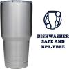 YETI Rambler 30 oz Tumbler, Stainless Steel, Vacuum Insulated with MagSlider Lid, Solar Flare(Stainless)