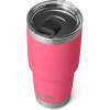 YETI Rambler 30 oz Tumbler, Stainless Steel, Vacuum Insulated with MagSlider Lid, Solar Flare(Tropical Pink)