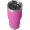 YETI Rambler 30 oz Tumbler, Stainless Steel, Vacuum Insulated with MagSlider Lid, Solar Flare(Wildflower Fuchsia)