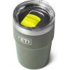 YETI Rambler 16 oz Stackable Tumbler, Vacuum Insulated, Stainless Steel with MagSlider Lid(Camp Green/Firefly Yellow)