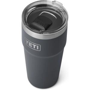 YETI Rambler 20 oz Stackable Tumbler, Stainless Steel, Vacuum Insulated with MagSlider Lid(Charcoal)