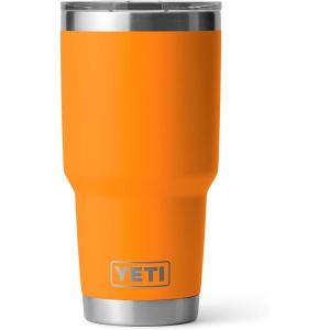 YETI Rambler 30 oz Tumbler, Stainless Steel, Vacuum Insulated with MagSlider Lid, Solar Flare(King Crab)