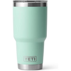 YETI Rambler 30 oz Tumbler, Stainless Steel, Vacuum Insulated with MagSlider Lid, Solar Flare(Seafoam)