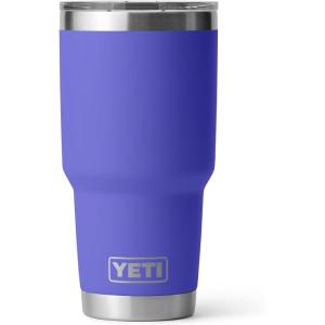 YETI Rambler 30 oz Tumbler, Stainless Steel, Vacuum Insulated with MagSlider Lid, Solar Flare(Ultramarine Violet)