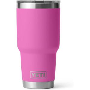 YETI Rambler 30 oz Tumbler, Stainless Steel, Vacuum Insulated with MagSlider Lid, Solar Flare(Wildflower Fuchsia)
