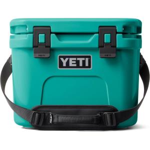 YETI Roadie 15 Hard Cooler with DoubleDuty Shoulder Strap(Aquifer Blue)