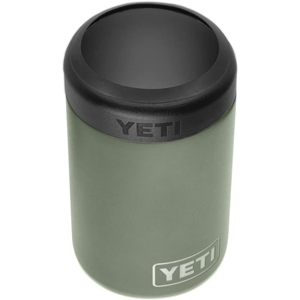 imageYETI Rambler 12 oz Colster Can Insulator for Standard Size Cans Solar FlareCamp Green No Can Insert