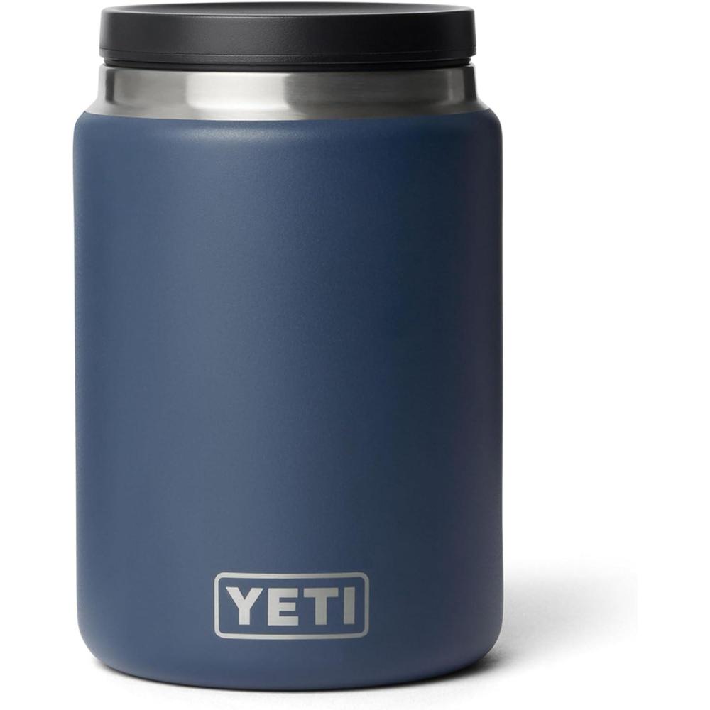 imageYETI Rambler 24 oz Food Jar Vacuum Insulated Stainless Steel With Airtight Lid Black Forest GreenNavy