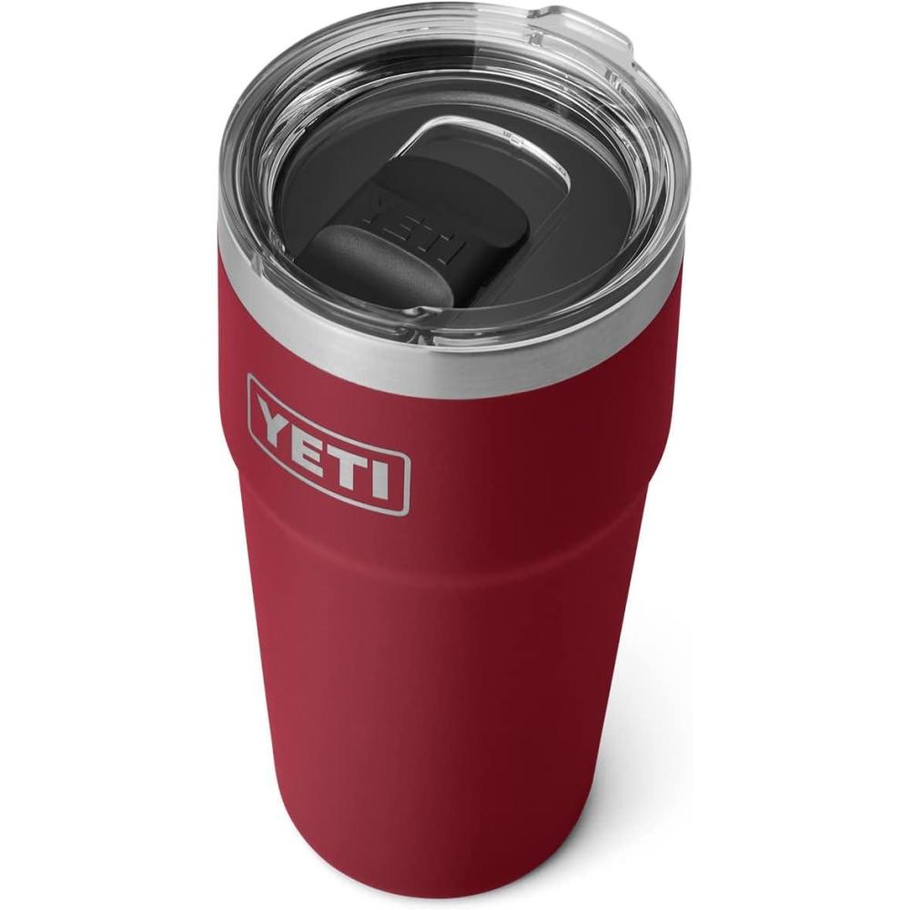 imageYETI Rambler Stackable Pint Vacuum Insulated Stainless Steel with MagSlider LidHarvest Red