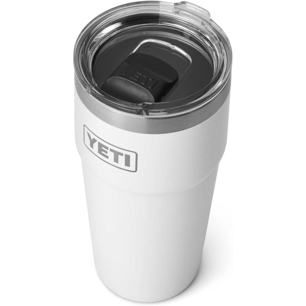 imageYETI Rambler Stackable Pint Vacuum Insulated Stainless Steel with MagSlider LidWhite