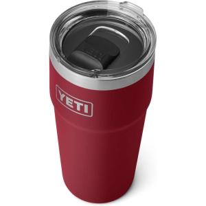 YETI Rambler Stackable Pint, Vacuum Insulated, Stainless Steel with MagSlider Lid(Harvest Red)