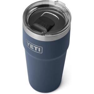 YETI Rambler Stackable Pint, Vacuum Insulated, Stainless Steel with MagSlider Lid(Navy)