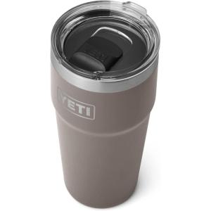YETI Rambler Stackable Pint, Vacuum Insulated, Stainless Steel with MagSlider Lid(Sharptail Taupe)