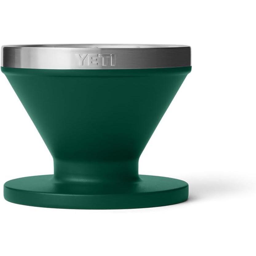 imageYETI Pour Over Coffee Maker Accessory Ramblers Designed for Perfect Coffee Extraction Anywhere Stainless Steel fits any V60 Filter Black Forest GreenBlack Forest Green