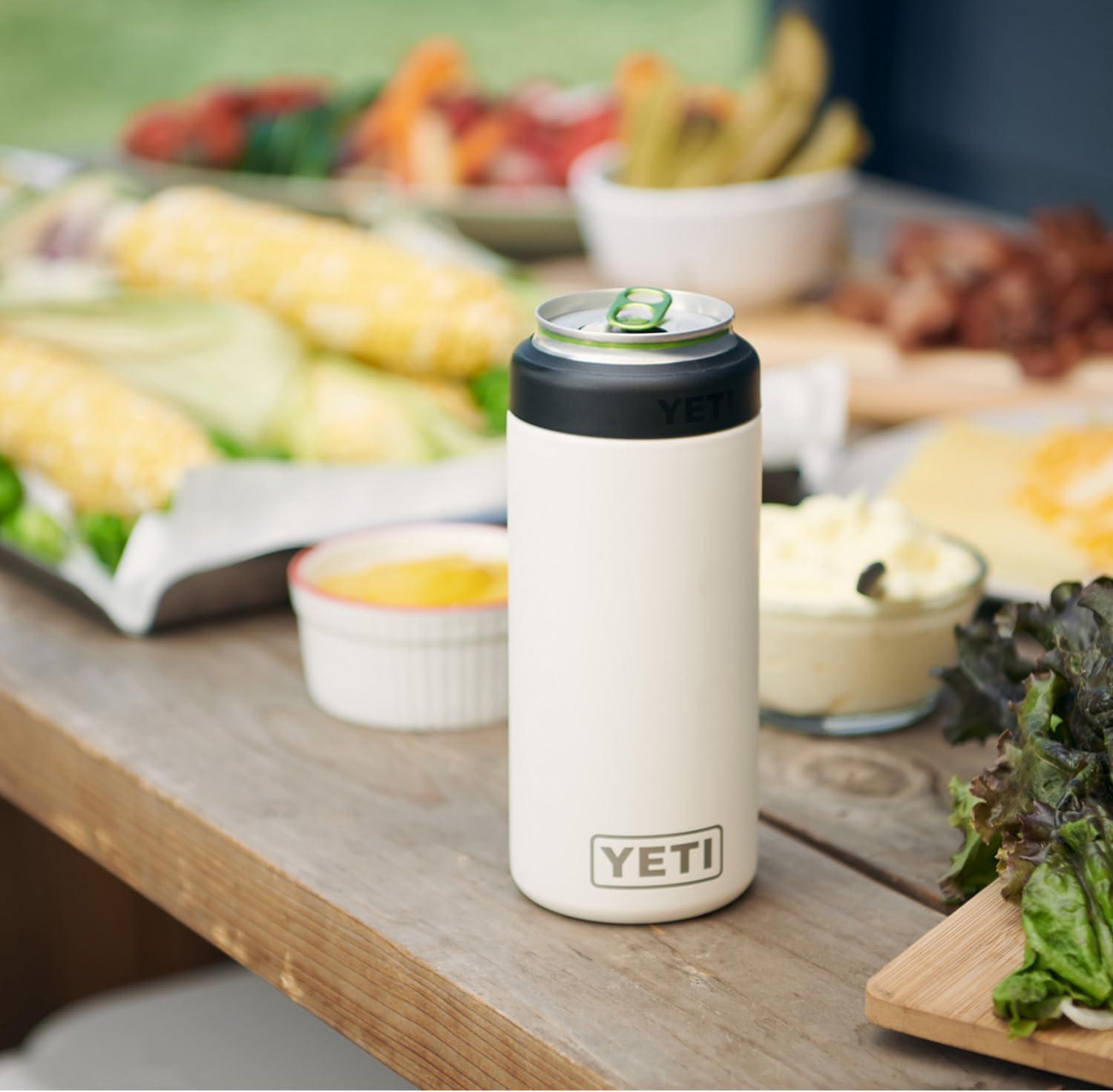 imageYETI Rambler 12 oz Colster Slim Can Insulator for the Slim Hard Seltzer Cans RidgelineBig Sky Blue No Can Insert