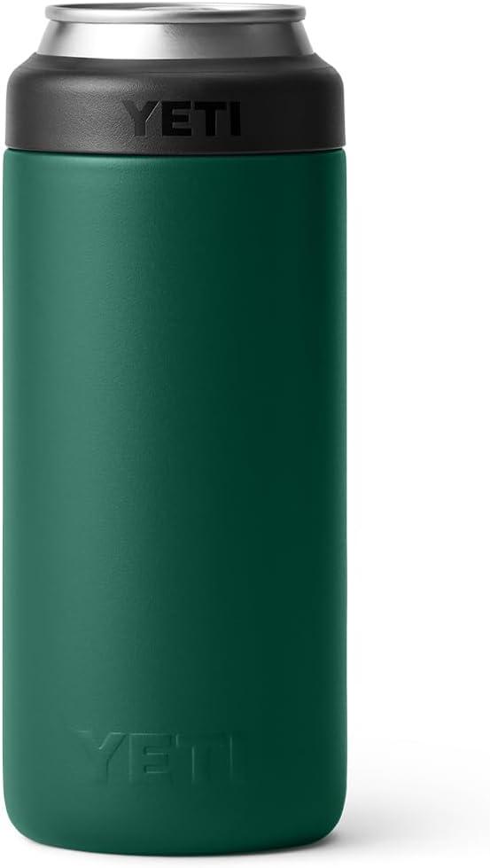 imageYETI Rambler 12 oz Colster Slim Can Insulator for the Slim Hard Seltzer Cans RidgelineBlack Forest Green No Can Insert