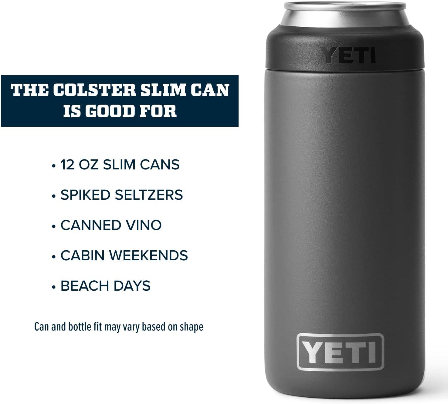 imageYETI Rambler 12 oz Colster Slim Can Insulator for the Slim Hard Seltzer Cans RidgelineCharcoal No Can Insert