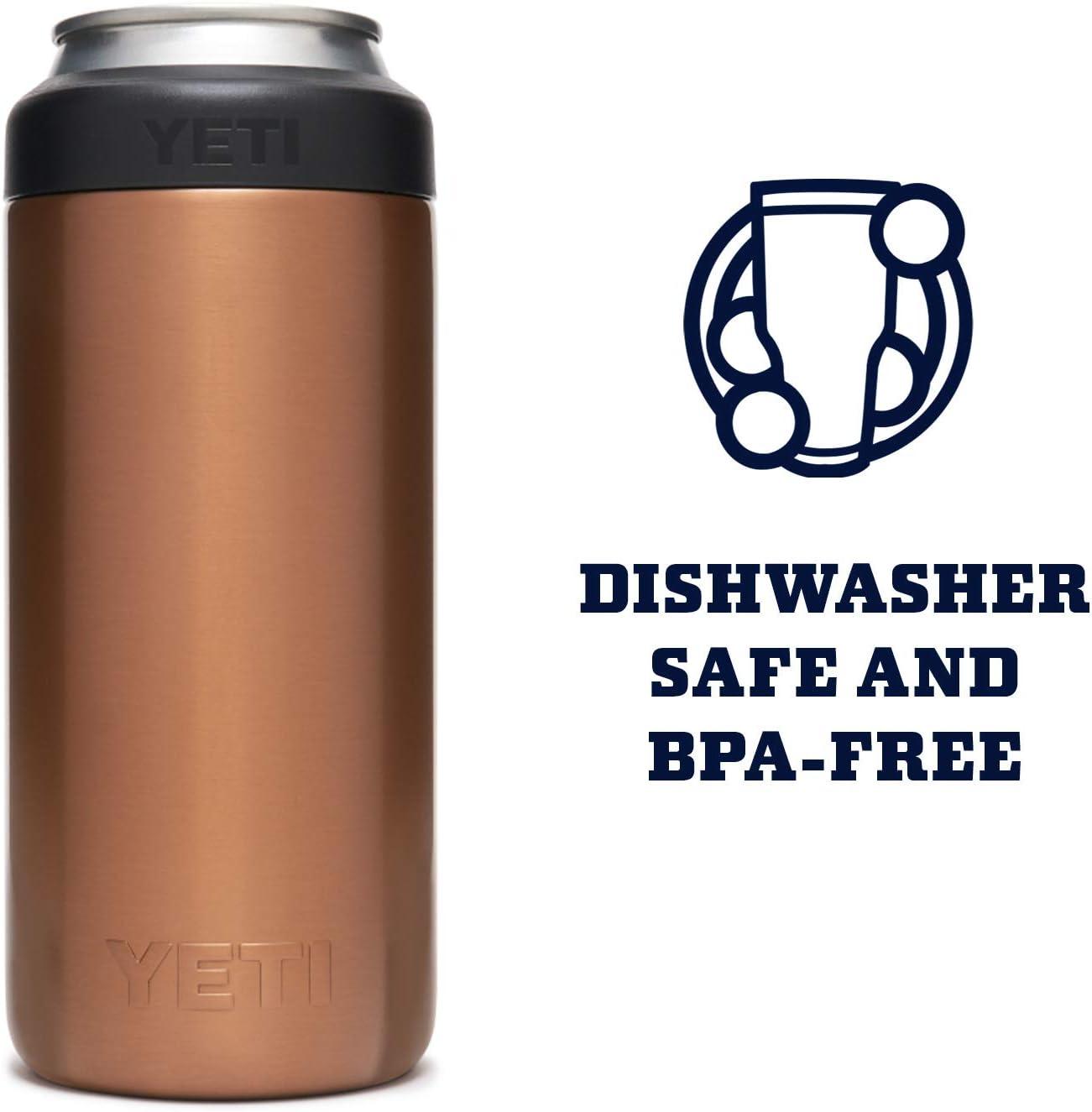 imageYETI Rambler 12 oz Colster Slim Can Insulator for the Slim Hard Seltzer Cans RidgelineCopper