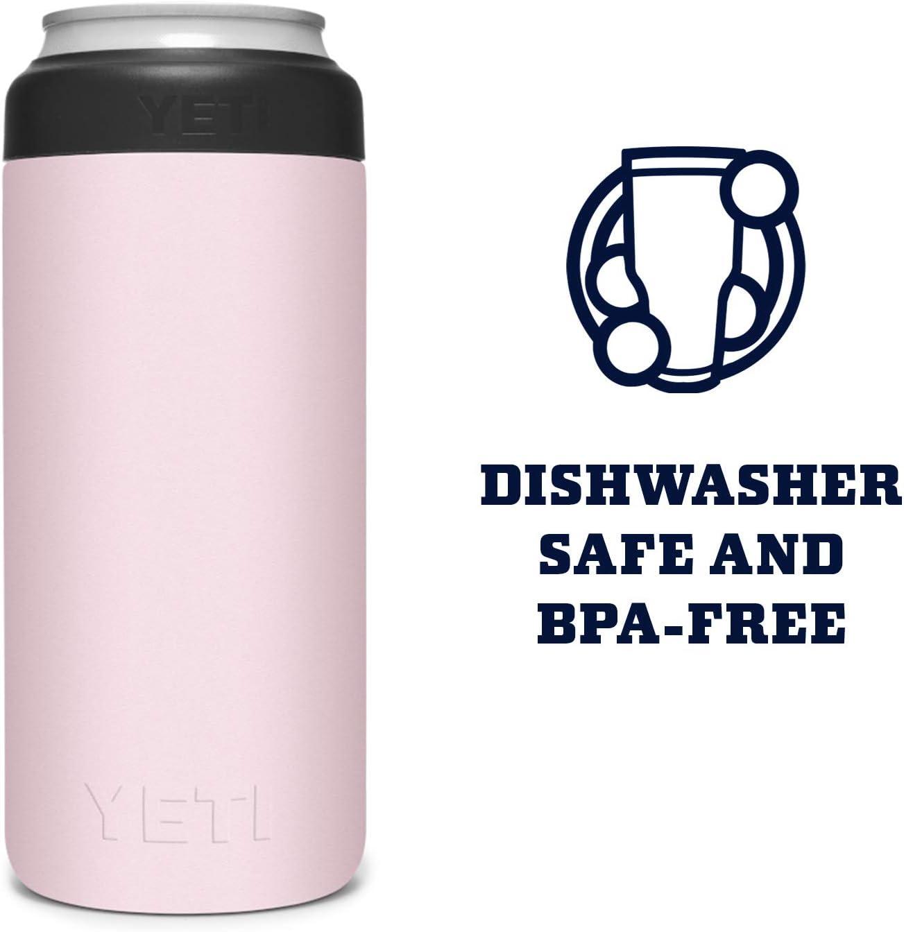 imageYETI Rambler 12 oz Colster Slim Can Insulator for the Slim Hard Seltzer Cans RidgelineIce Pink With Can Insert