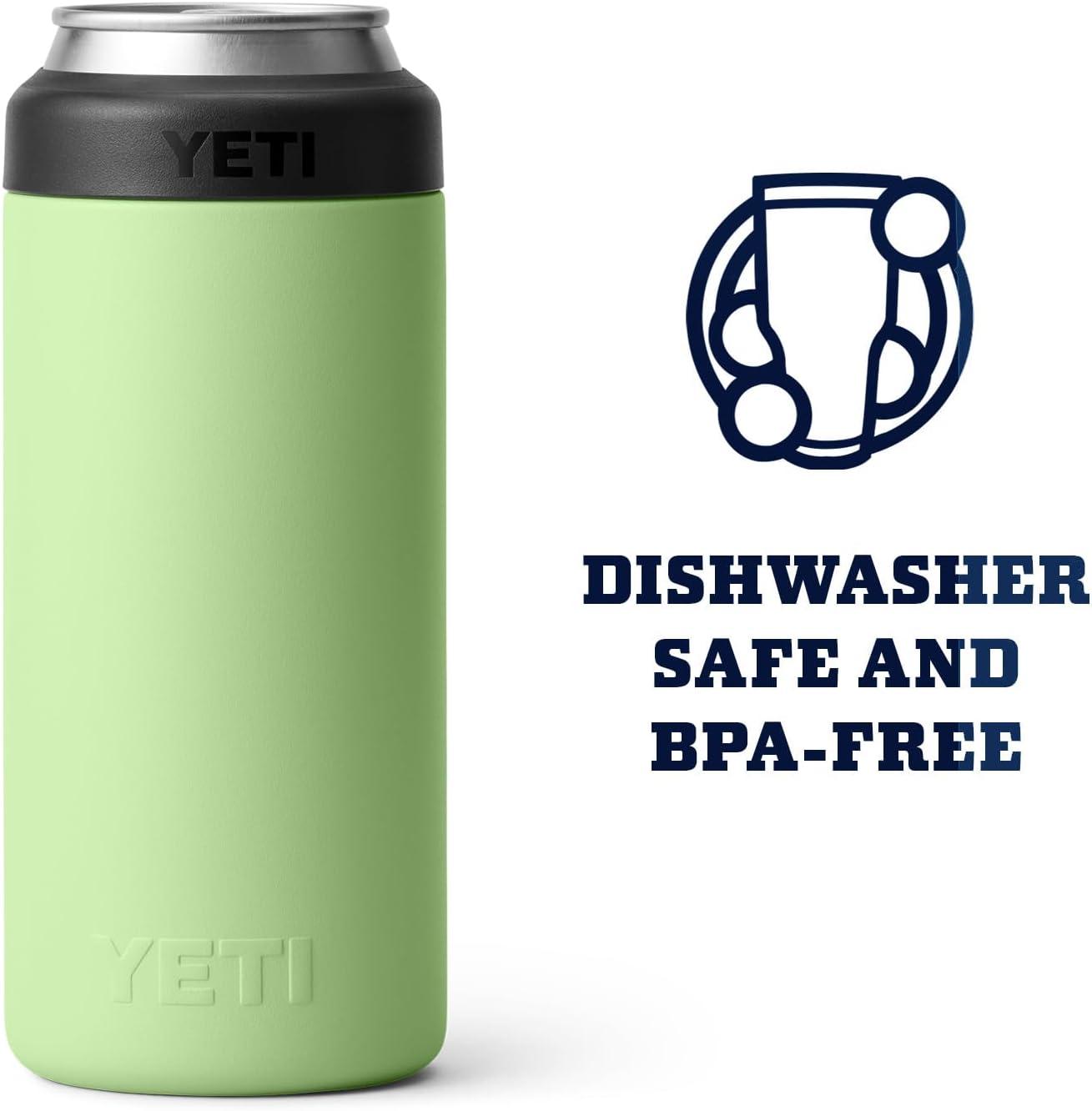 imageYETI Rambler 12 oz Colster Slim Can Insulator for the Slim Hard Seltzer Cans RidgelineKey Lime No Can Insert