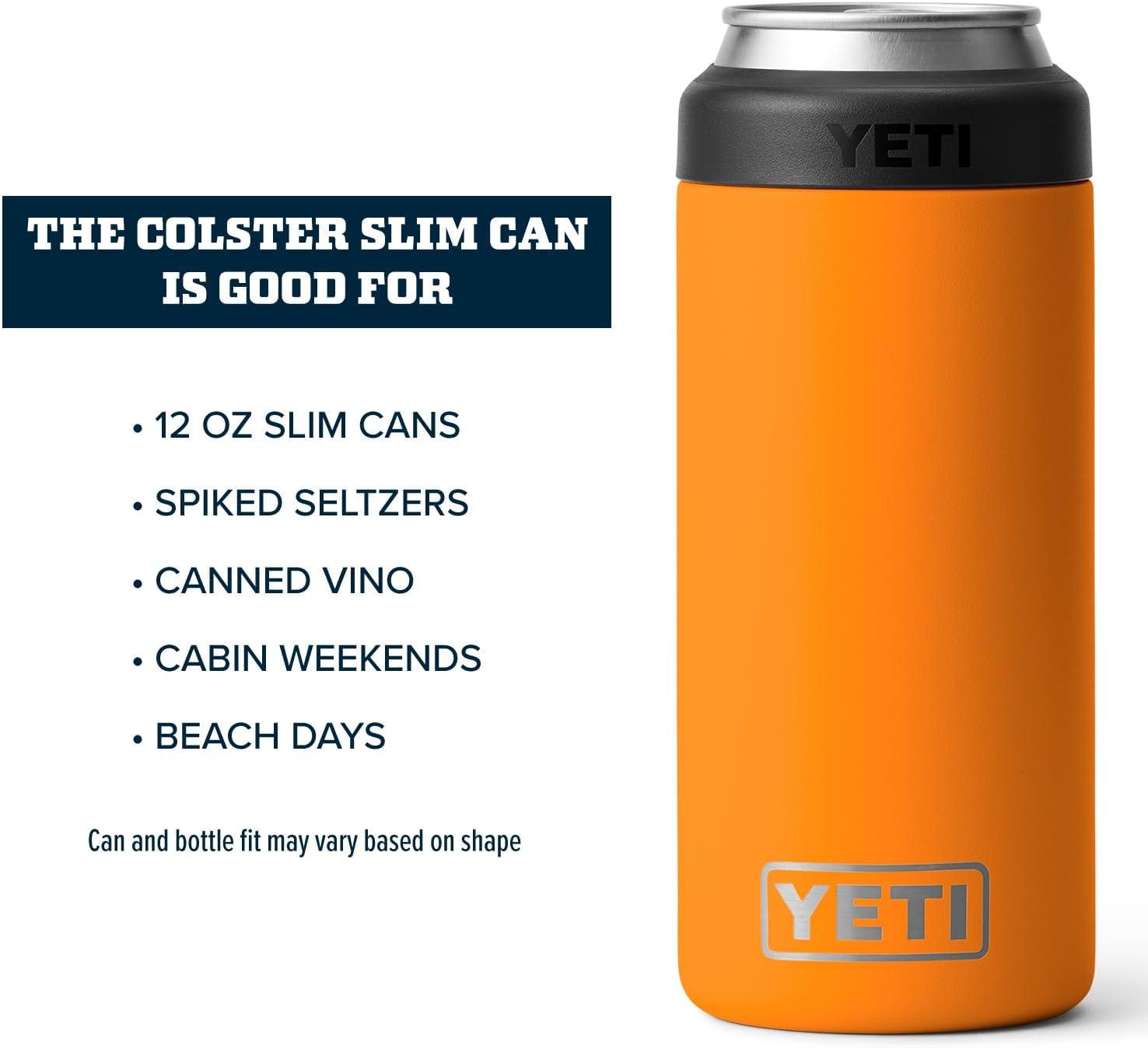 imageYETI Rambler 12 oz Colster Slim Can Insulator for the Slim Hard Seltzer Cans RidgelineKing Crab No Can Insert