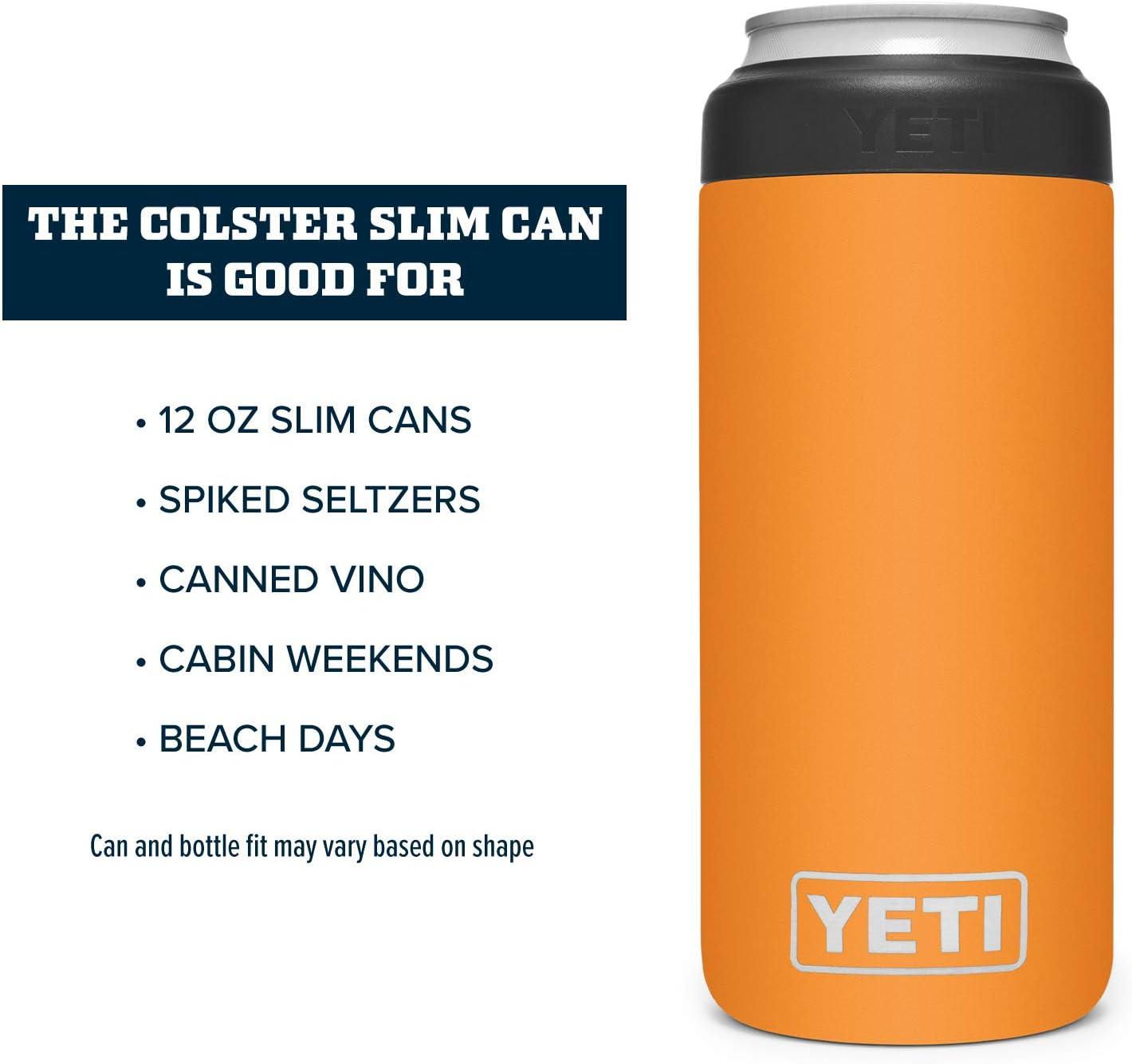 imageYETI Rambler 12 oz Colster Slim Can Insulator for the Slim Hard Seltzer Cans RidgelineKing Crab With Can Insert